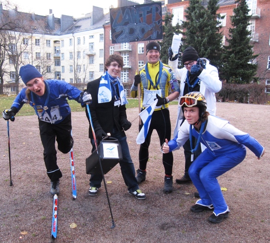 Muflonit aka Suomen hiihtomaajoukkue Lahden MM-hiihdoissa 2001